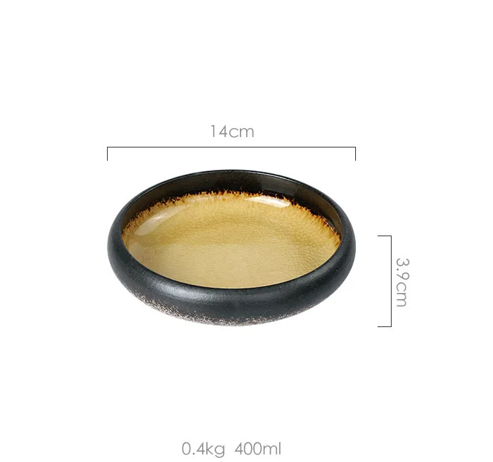 Creative retro ceramic plates plates dishes sushi plates tableware snack plates