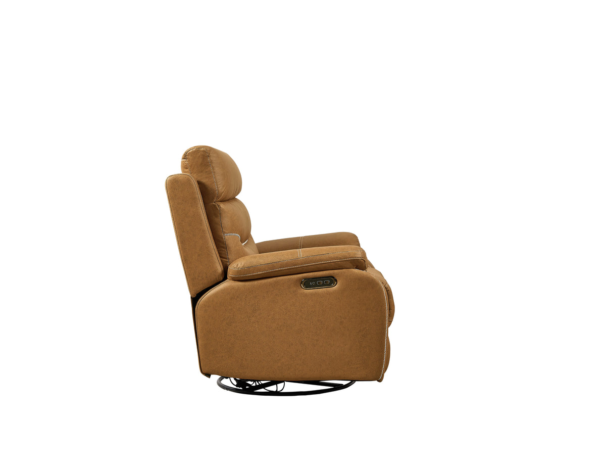 Liyasi Dual OKIN Motor Rocking and 240 Degree Swivel Single Sofa Seat recliner