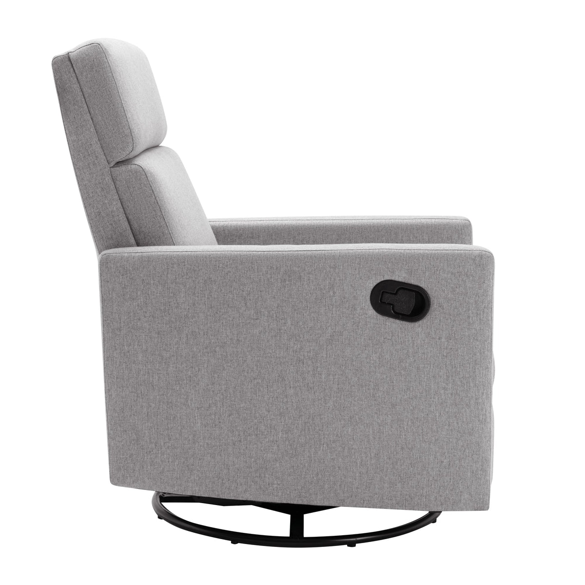 Modern Upholstered Rocker Nursery Chair Plush Seating Glider Swivel Recliner