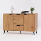 Side panel buffet cabinet with storage room