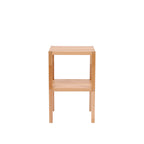 2-Tier Birch Bathroom Shelf, Narrow Shelving Unit, Multifunctional Storage Rack, Corner Rack, for Kitchen Natural