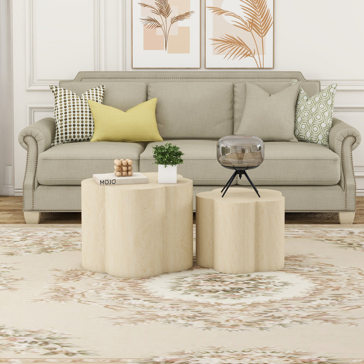 Coffee Table Set of 2, Cloud Coffee Table