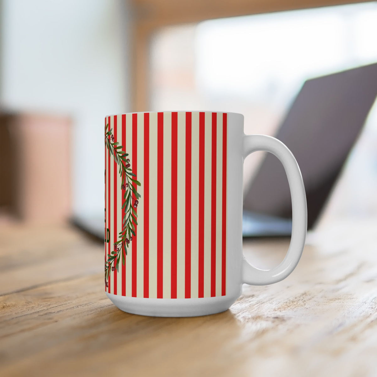 Ceramic Mug - 'JOY to the World',  Holiday Decor