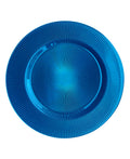 Sunray Cobalt Glass Charger Plates 4-Piece Set 13"D