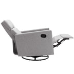 Modern Upholstered Rocker Nursery Chair Plush Seating Glider Swivel Recliner