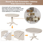 Modern Dining Table Set For 4, Round Table And 4 Kitchen Room Chairs