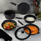 BergHOFF EuroCAST 6Pc Chef Add-on Cookware Set - Large Size Pots and Pans