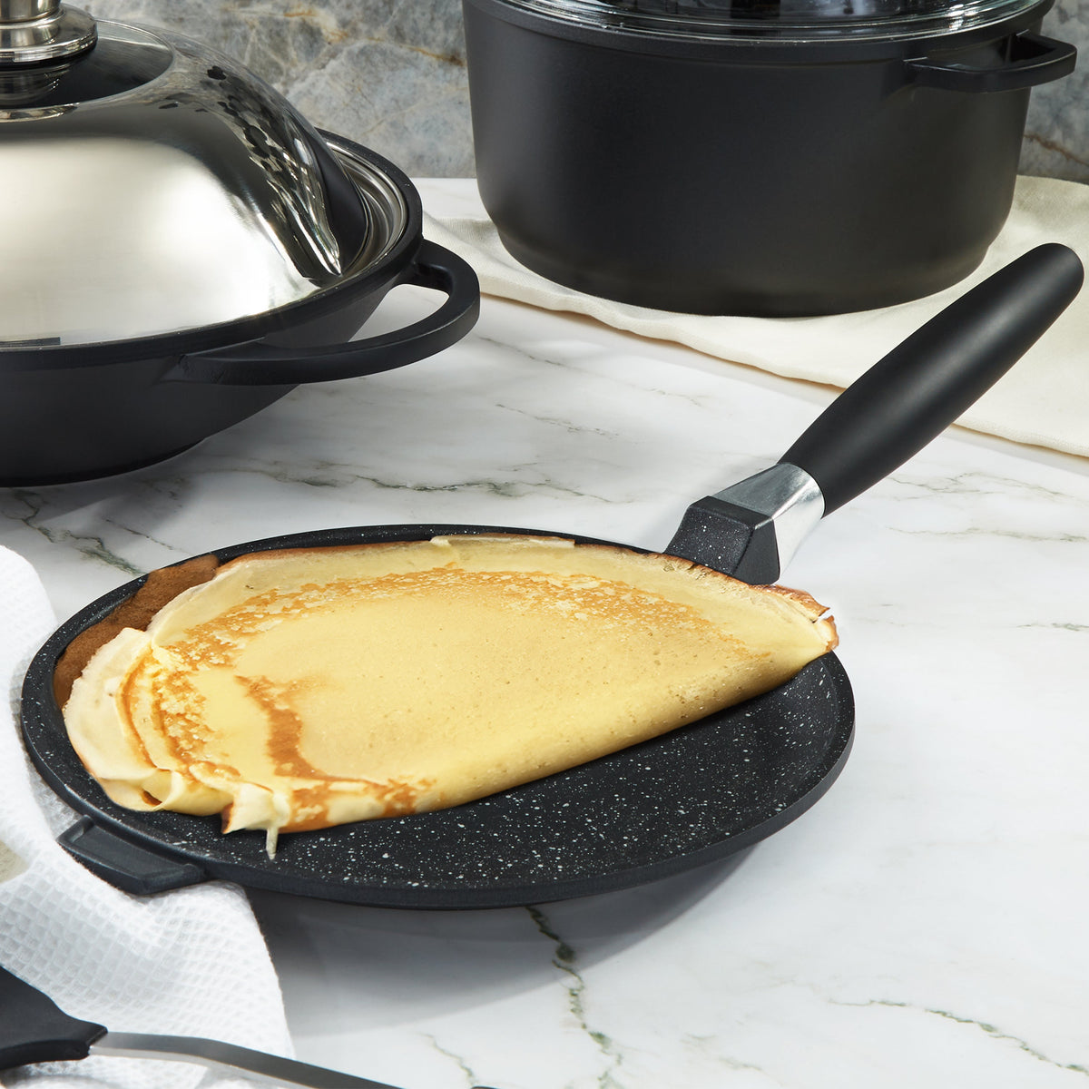 BergHOFF EuroCAST 6Pc Chef Add-on Cookware Set - Large Size Pots and Pans