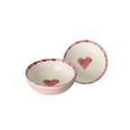 Ceramic Dipping Bowl with Hand-painted Heart - Small - 3.38 oz