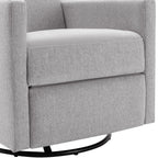 Modern Upholstered Rocker Nursery Chair Plush Seating Glider Swivel Recliner