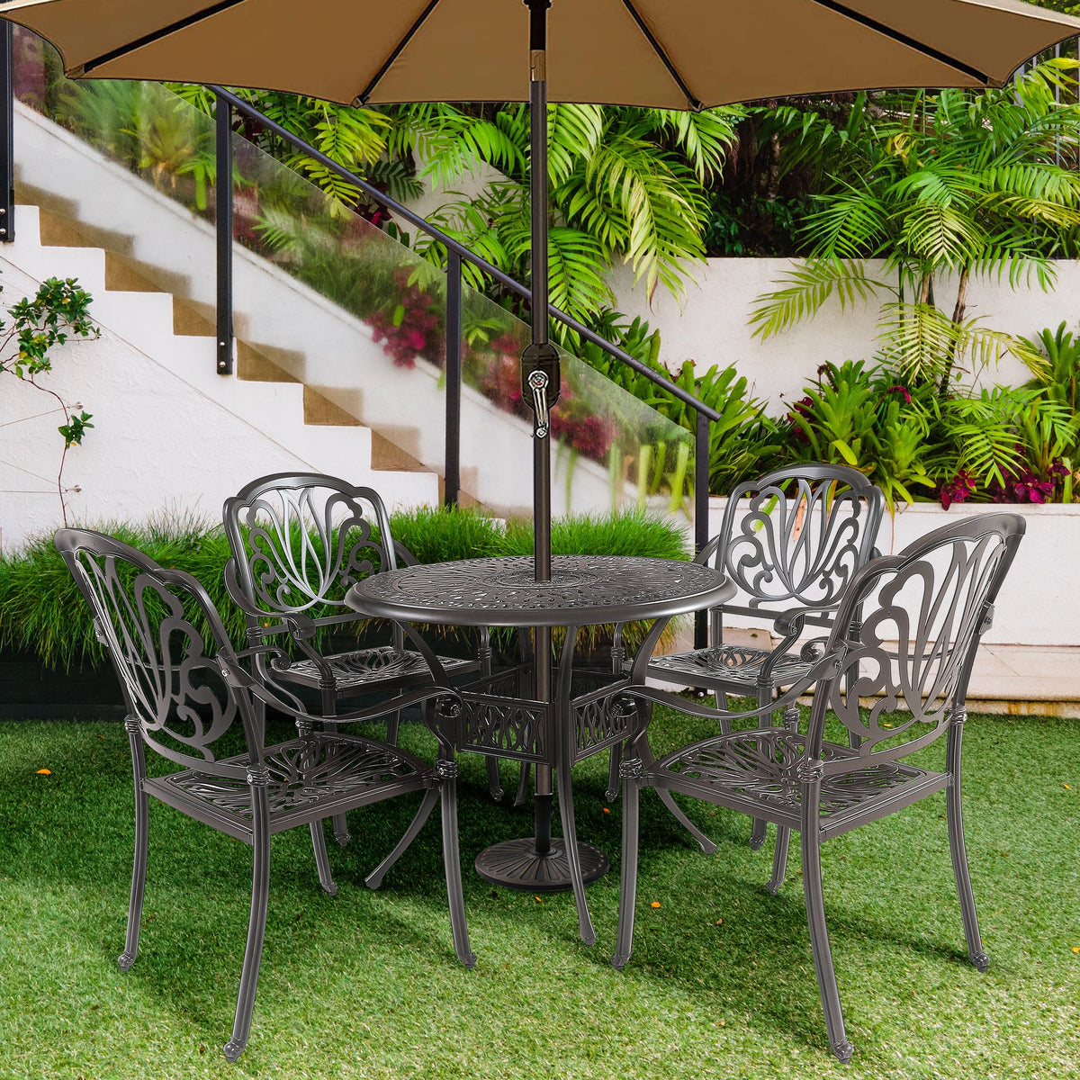 5PCS Outdoor Furniture Dining Table Set  Patio Furniture