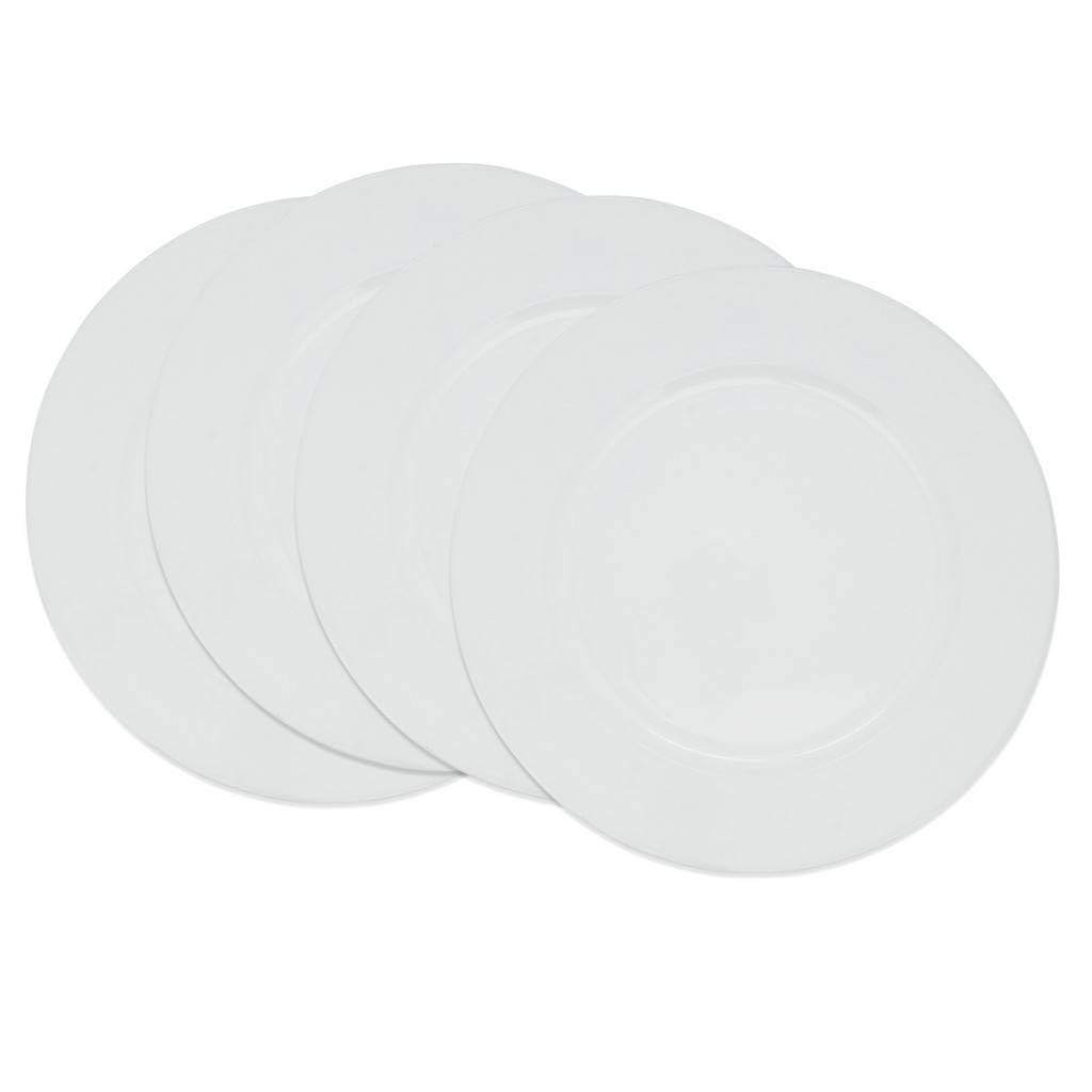 Fennco Styles Classic Rustic Deisgn Holiday Decorative Charger Plates 13" Round, Set of 4