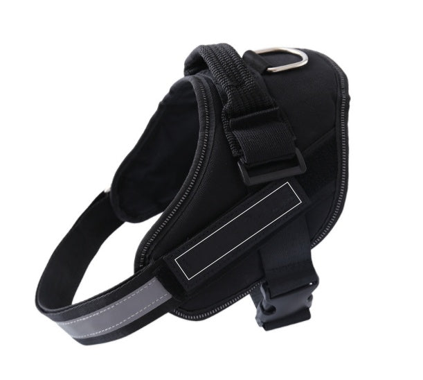 Adjustable Pet Harness For Dog Vest ID Custom Patch Outdoor Walking Dog