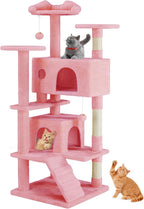 54 -Cat Tree Tower - Multi-level With Sisal Grab Post