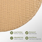 Outdoor Patio Furniture, All-Weather Rattan Sectional Sofa Set With Thick Cushions And Pillows