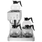 Commercial Drip Coffee Maker, 12 Cups Coffee-Maker Machine with 4 Glass Carafes and 4 Decanter plates