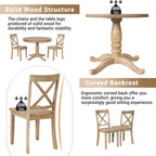 Modern Dining Table Set For 4, Round Table And 4 Kitchen Room Chairs