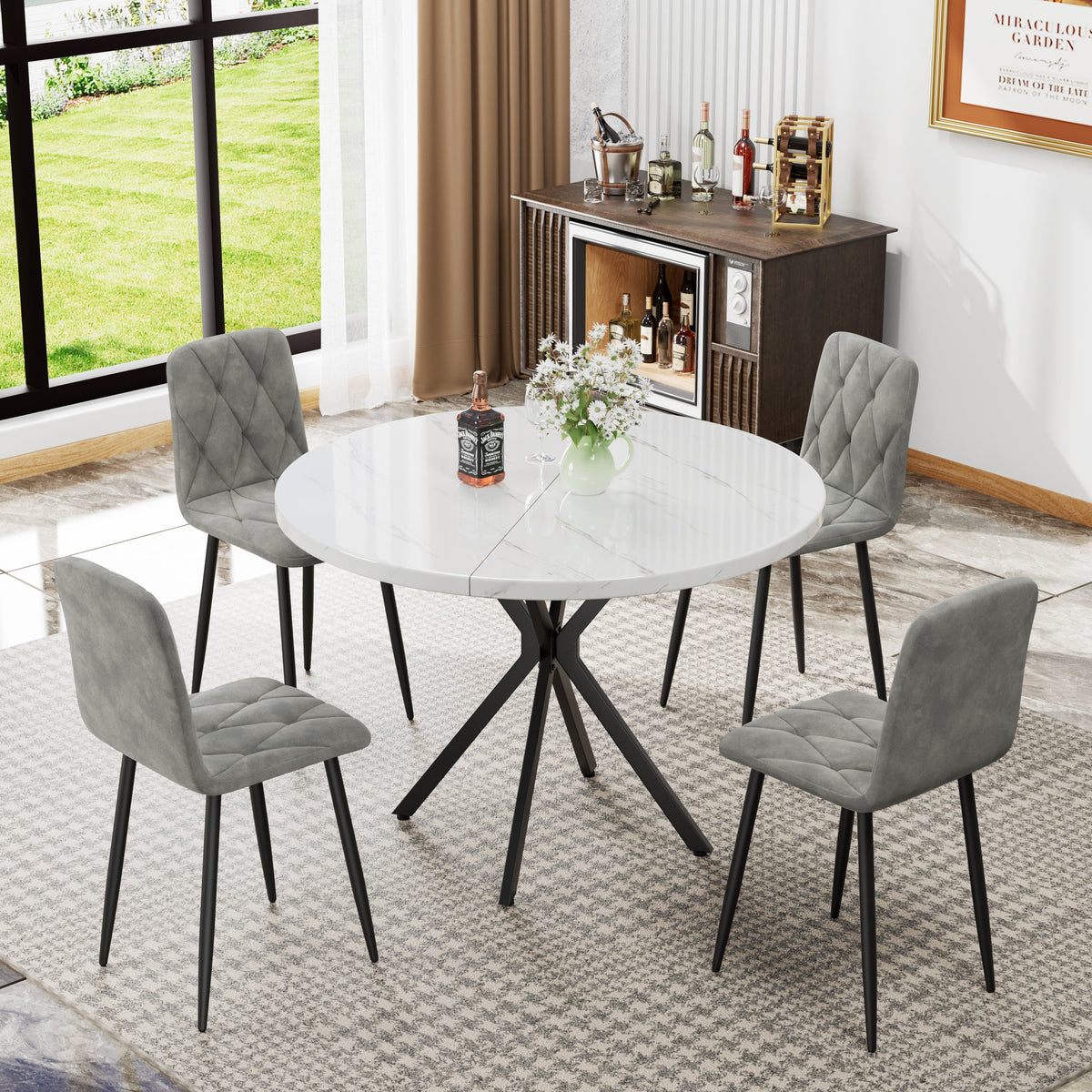 Dining Chairs Set of 4, Modern Kitchen Dining Room Chairs,