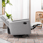 Modern Upholstered Rocker Nursery Chair Plush Seating Glider Swivel Recliner