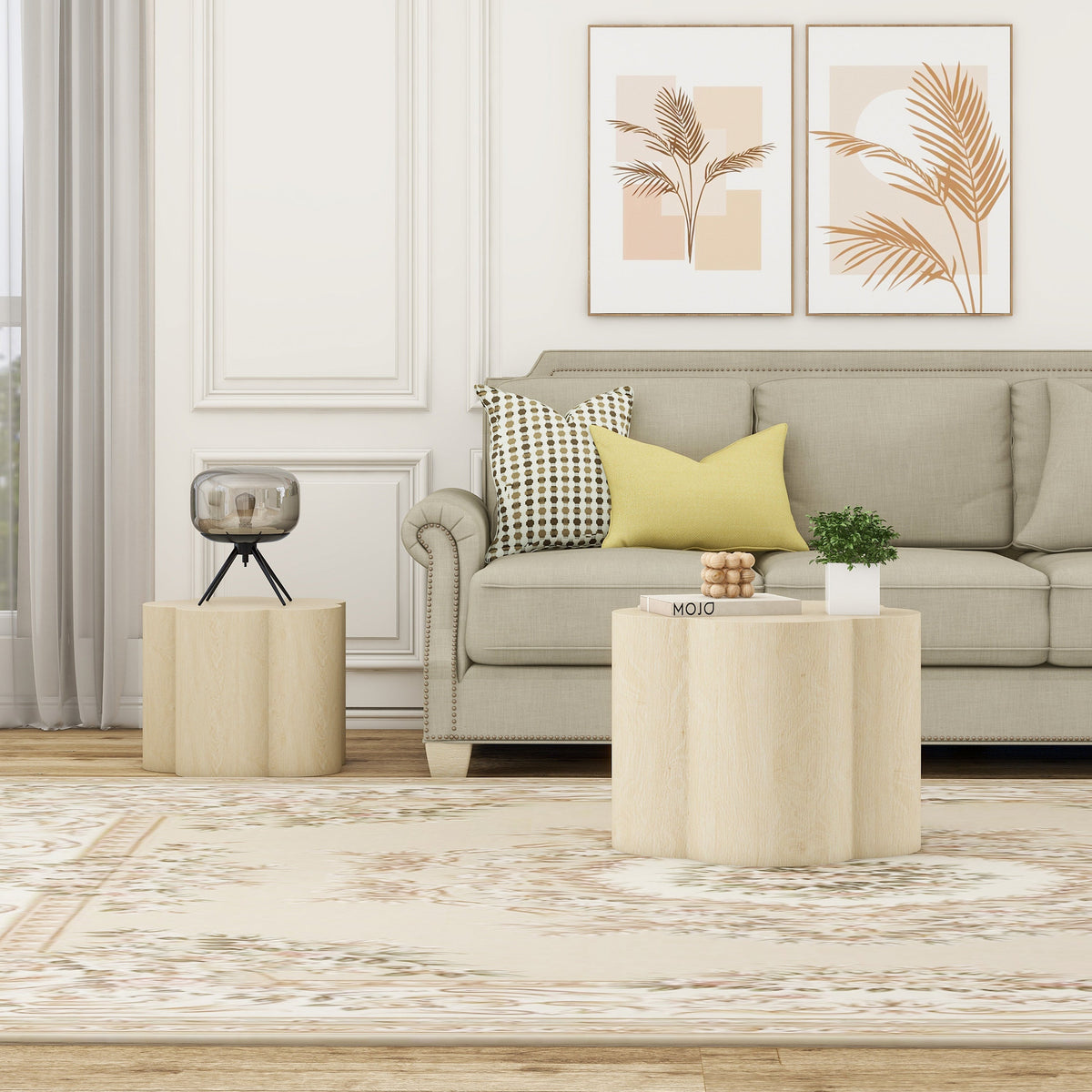 Coffee Table Set of 2, Cloud Coffee Table