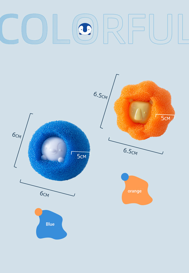 3 Decontamination Laundry Balls Clothes Anti-Winding Washing Machine Cleaning Balls