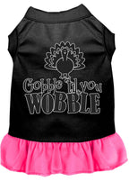 Thanksgiving Pet Dress "Gobble Til You Wobble"