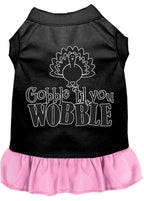 Thanksgiving Pet Dress "Gobble Til You Wobble"