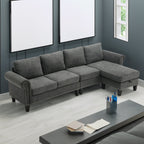 Convertible Sectional Sofa with Storage,L-shaped sofa Modern Linen Fabric
