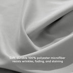 Kasentex Lightweight Duvet Cover Set - Breathable Bedding Set with Shams