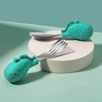 Baby Gadgets Tableware Set Children Utensil Stainless Steel Toddler Dinnerware Cutlery