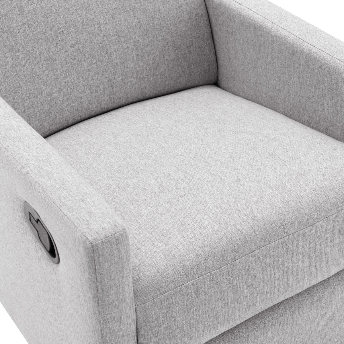 Modern Upholstered Rocker Nursery Chair Plush Seating Glider Swivel Recliner