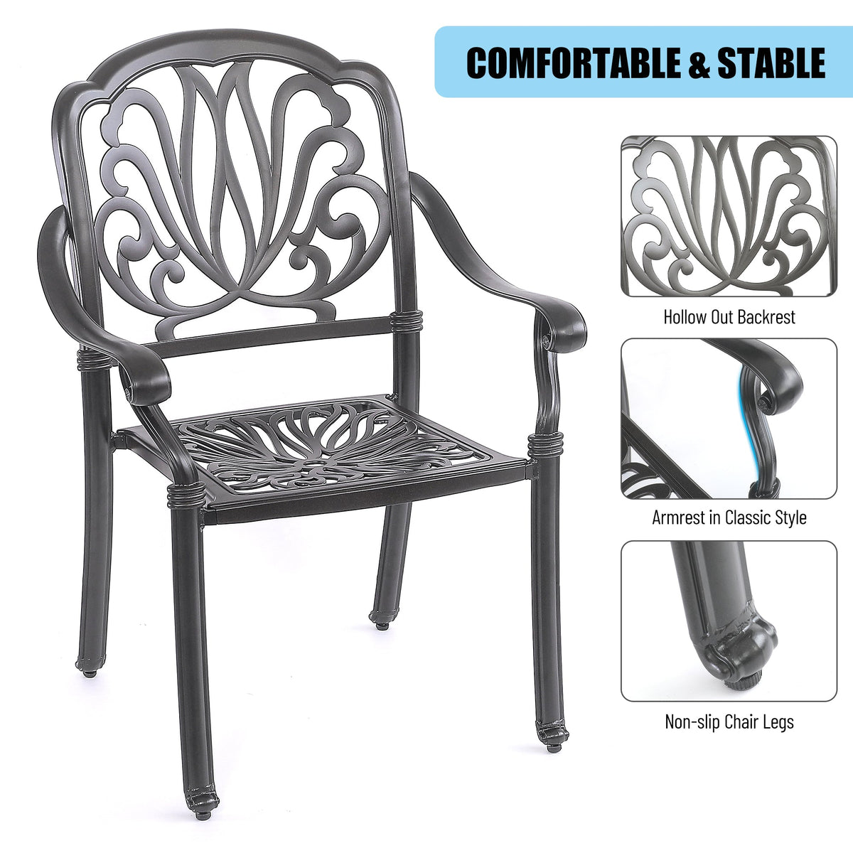 5PCS Outdoor Furniture Dining Table Set  Patio Furniture