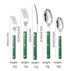 French Rivet ABS Handle Hotel Western Tableware Steak Knife Butter Knife Set