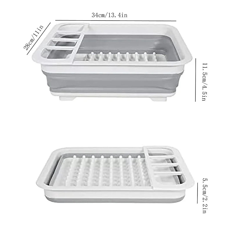 Foldable Dish Rack Kitchen Storage
