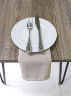 Fennco Styles Classic Solid Tablecloth - Natural Table Cover for Everyday Use