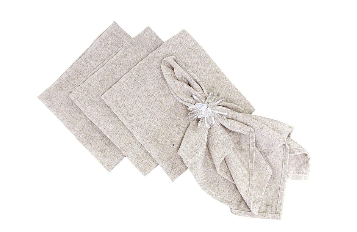 Fennco Styles Classic Solid Tablecloth - Natural Table Cover for Everyday Use
