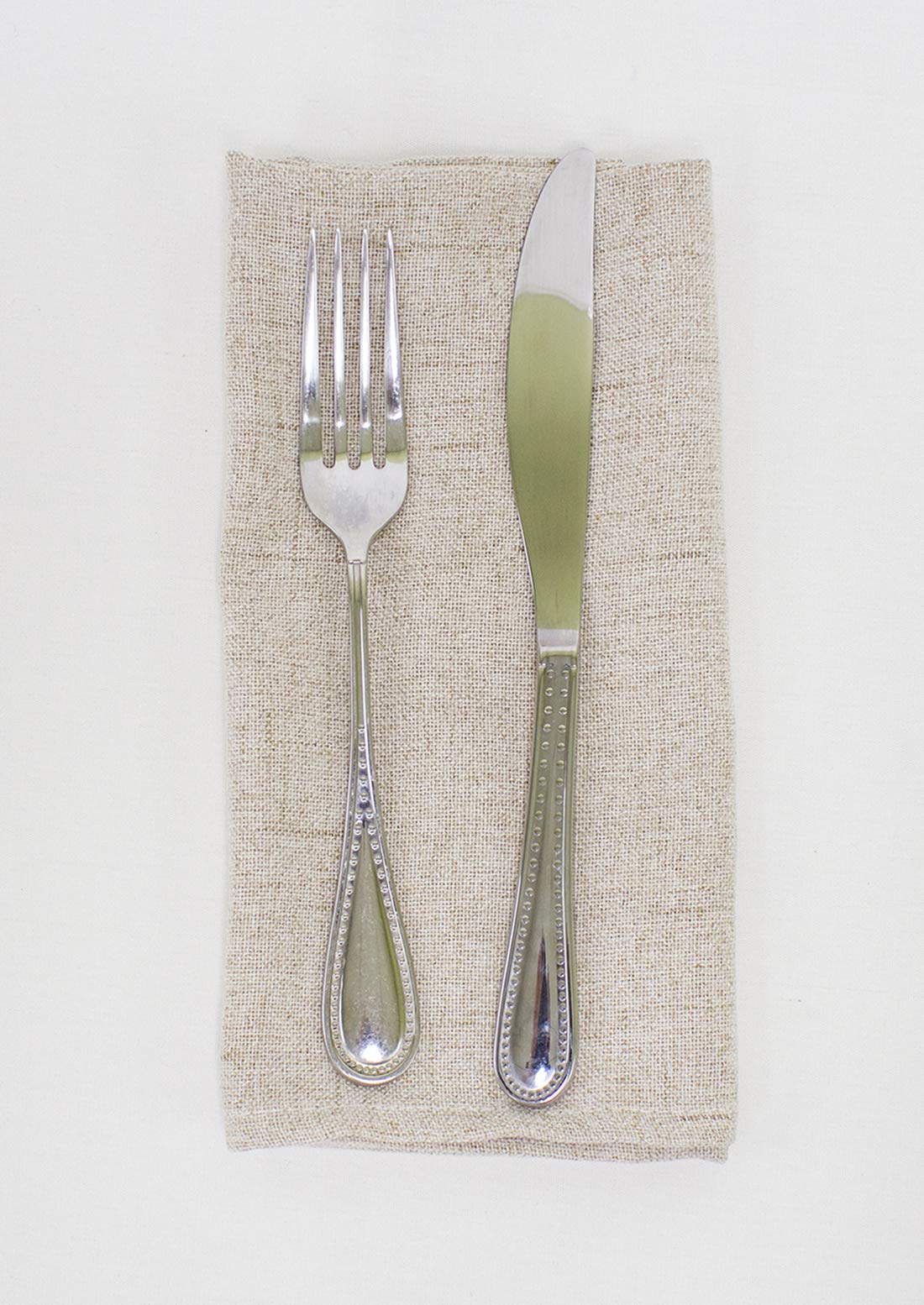 Fennco Styles Classic Solid Tablecloth - Natural Table Cover for Everyday Use