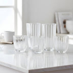 Capri 8-Piece Glassware Set – 4 Coolers (16oz) & 4 DOF Glasses (10oz)