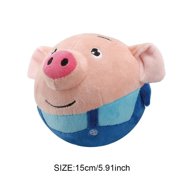 Electronic Pet Dog Toy Music Vibration Bouncing Ball Bite