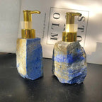 1 PCS Natural Pink Crystal Stone Press Bottle Dispenser