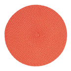 Fennco Styles Modern Everyday Textured Placemats 15 Inches Round, Set of 4 – Black Woven Table Mats for Home, Dining Room Décor, Banquets, Indoor & Outdoor and Special Events