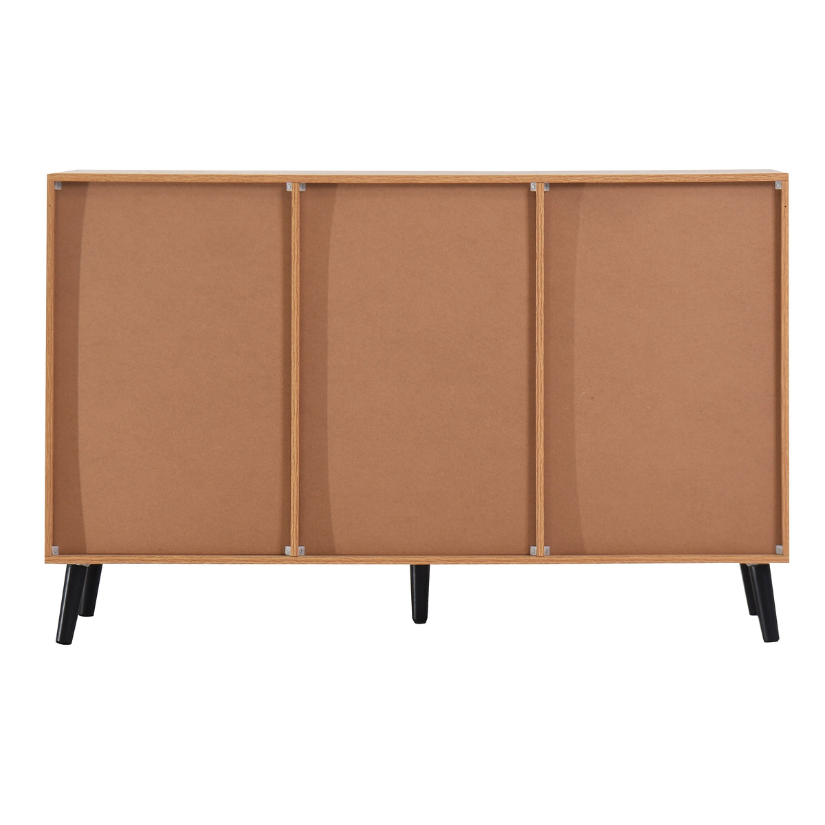 Side panel buffet cabinet with storage room