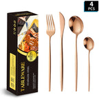Portuguese Stainless Steel Four-Piece Tableware Set