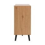 Side panel buffet cabinet with storage room