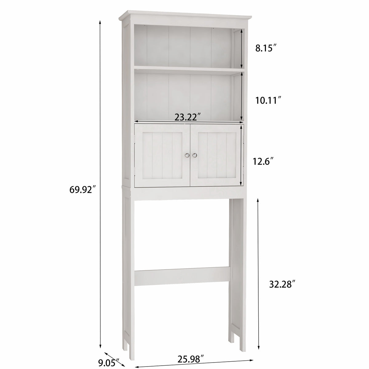 Over The Toilet Rack 2 -Tier Toilet Bathroom Spacesaver Storage