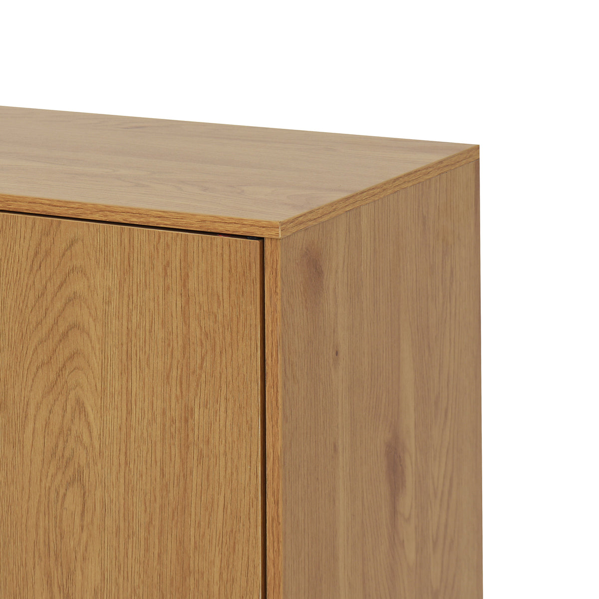 Side panel buffet cabinet with storage room