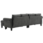 Convertible Sectional Sofa with Storage,L-shaped sofa Modern Linen Fabric