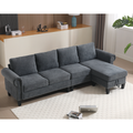 Convertible Sectional Sofa with Storage,L-shaped sofa Modern Linen Fabric