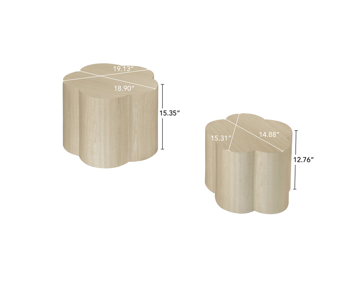 Coffee Table Set of 2, Cloud Coffee Table