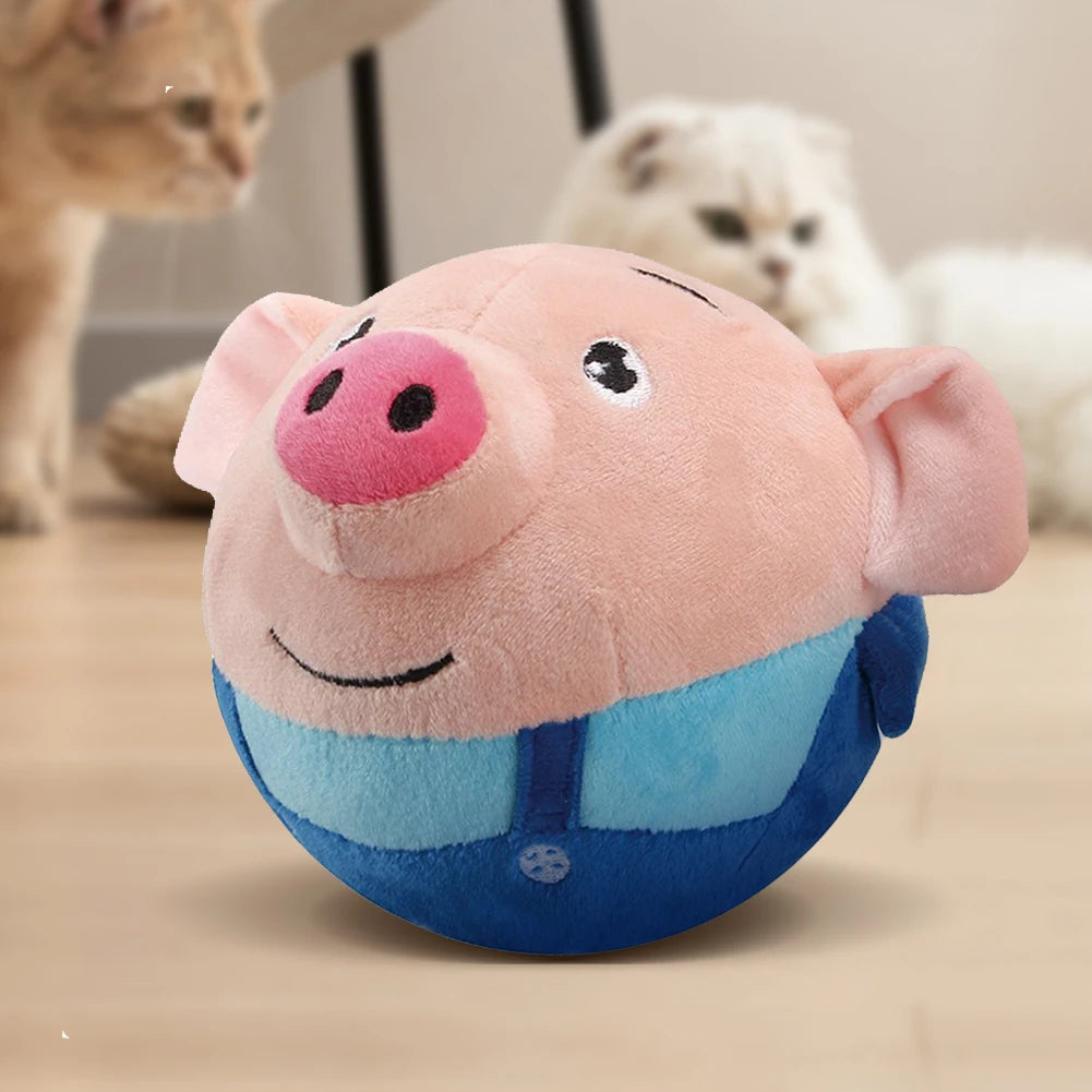Electronic Pet Dog Toy Music Vibration Bouncing Ball Bite
